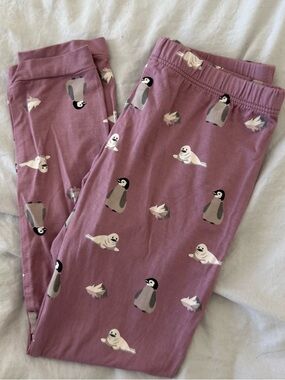Kyte BABY Mauve Penguin & Seal Pajama Bottoms